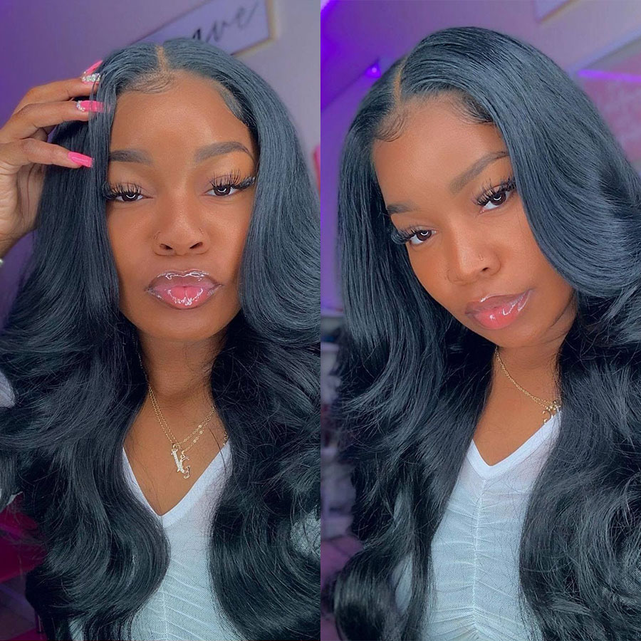 46 Inch Prebleached Preplucked - Hd Lace Frontal Wig Human Hair Pre Plucked 评论和价格