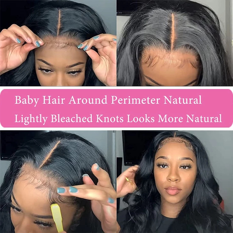 46 Inch Prebleached Preplucked - Hd Lace Frontal Wig Human Hair Pre Plucked 评论和价格