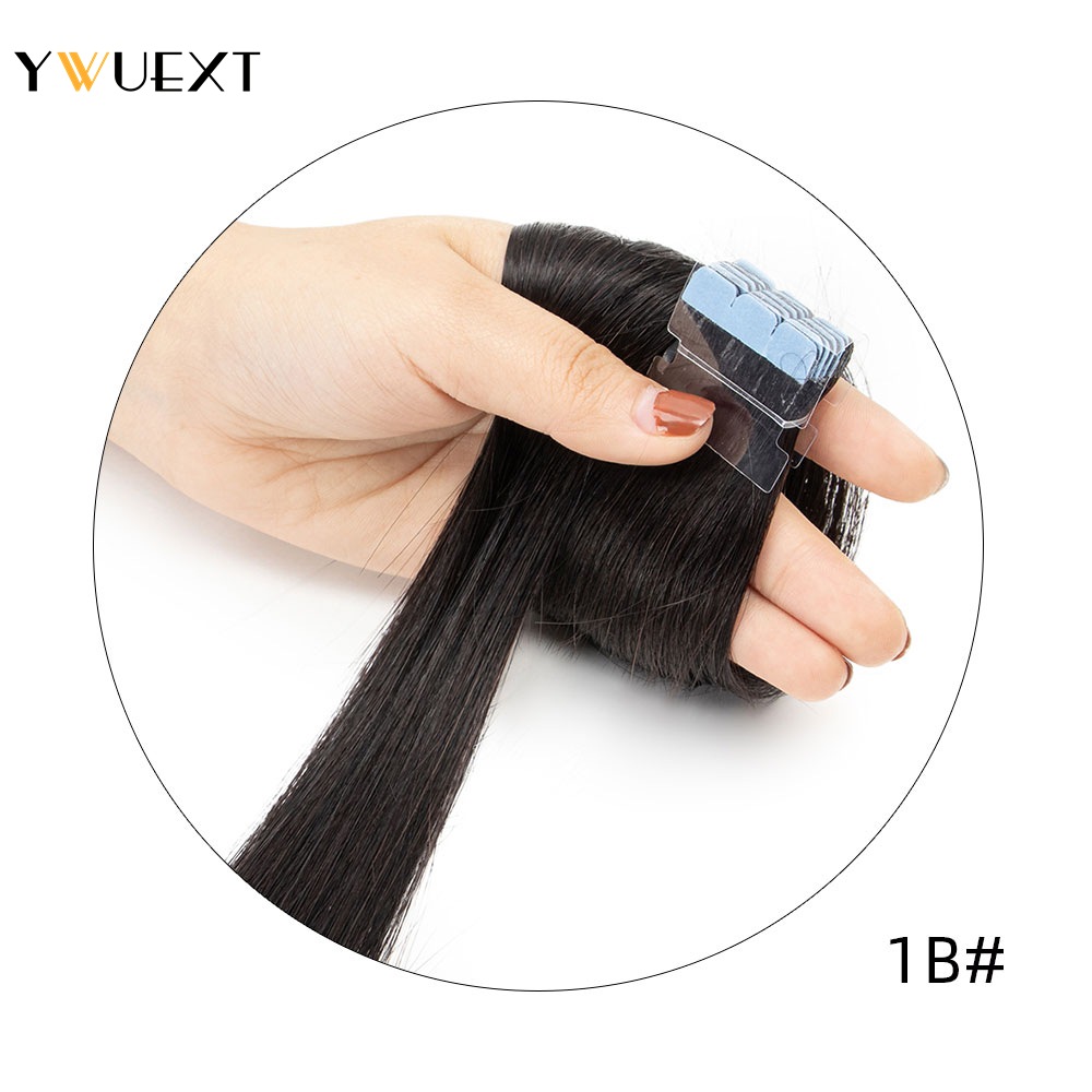 YWUEXT Mini Tape in Human Hair - Invisible Tape In Extensions Real Hair 评论和价格