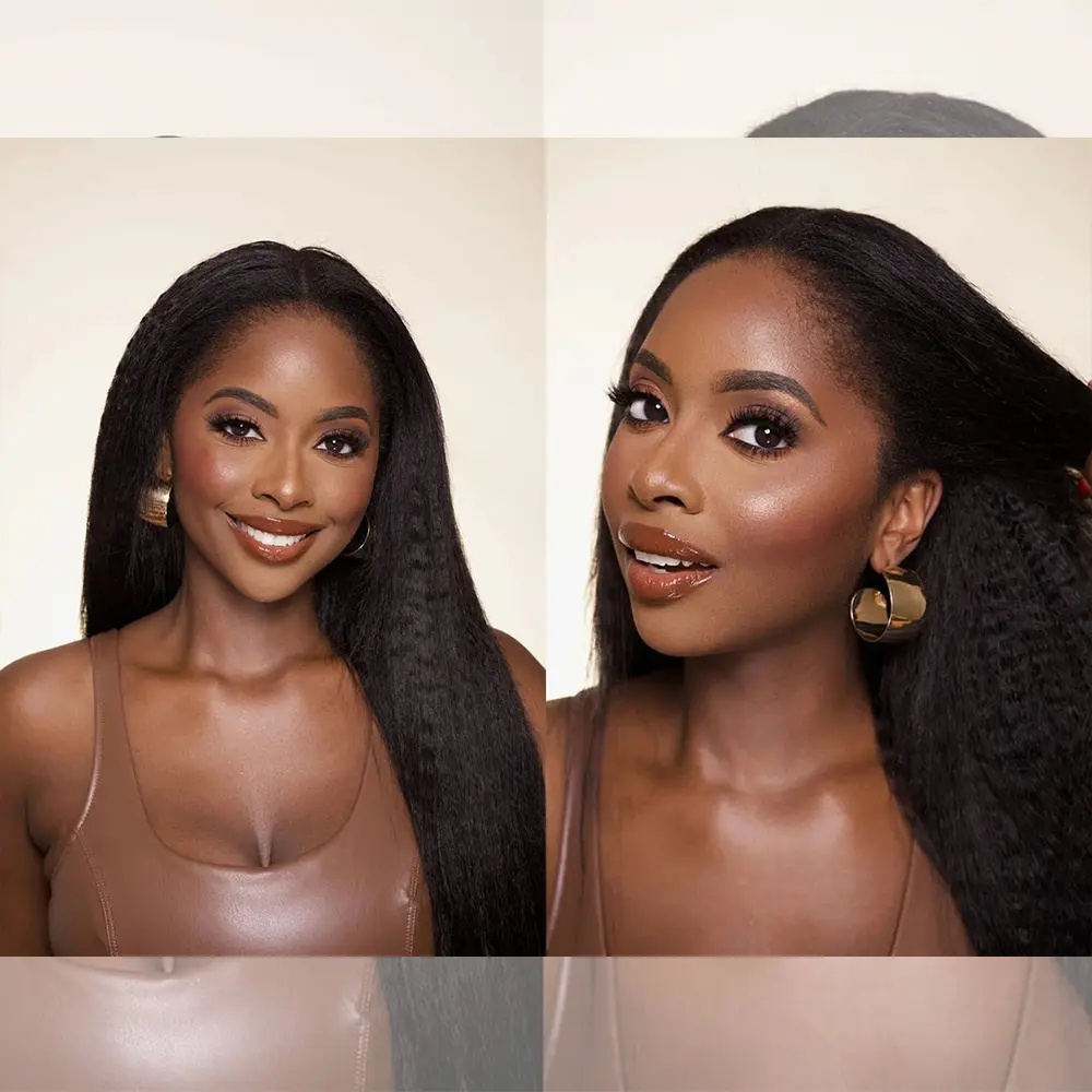 Feather Kinky Straight Crochet - Human Hair Wigs 评论和价格