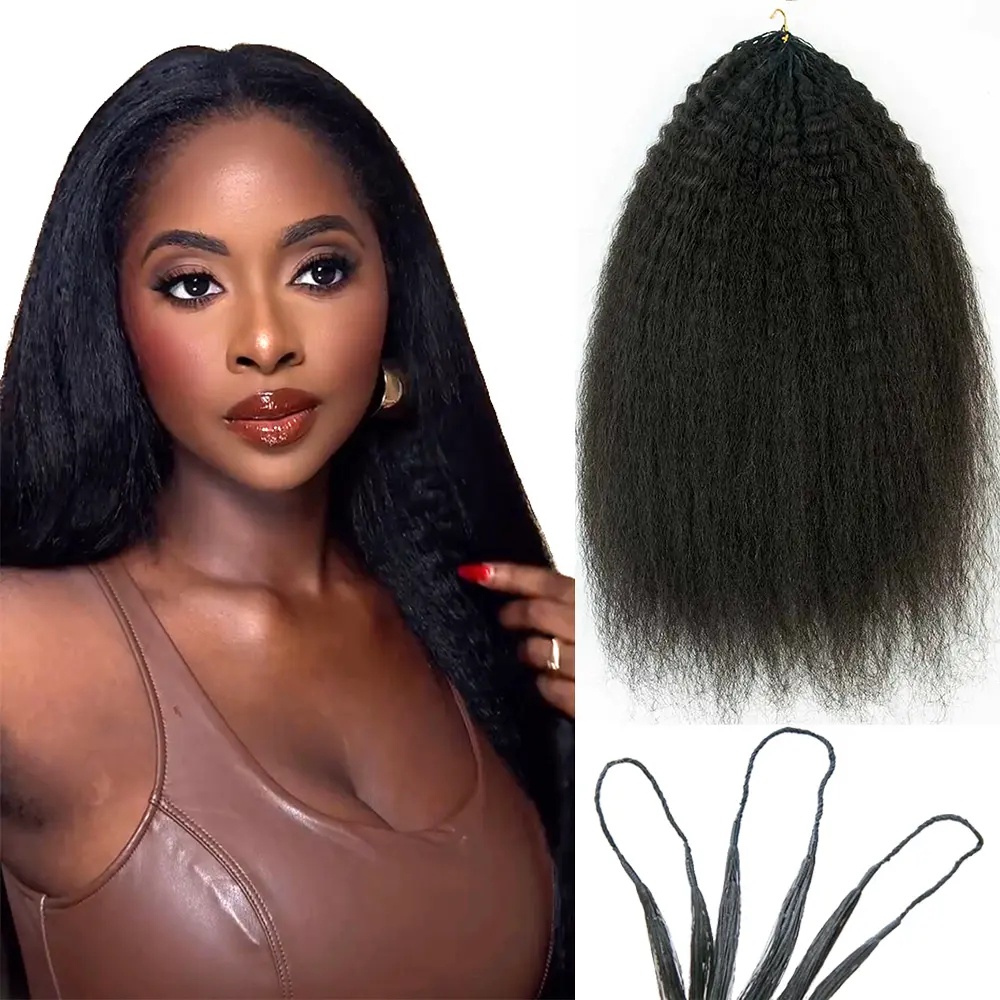 Knotless Kinky Straight Feathe - Human Hair Wigs 评论和价格