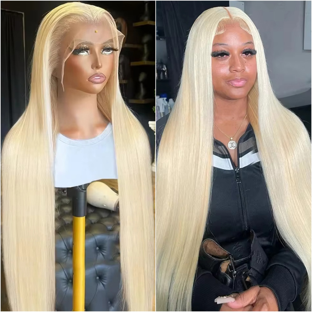 Blonde 613 Straight 13x4 Hd La - Hd Lace Frontal Wig Human Hair Pre Plucked 评论和价格