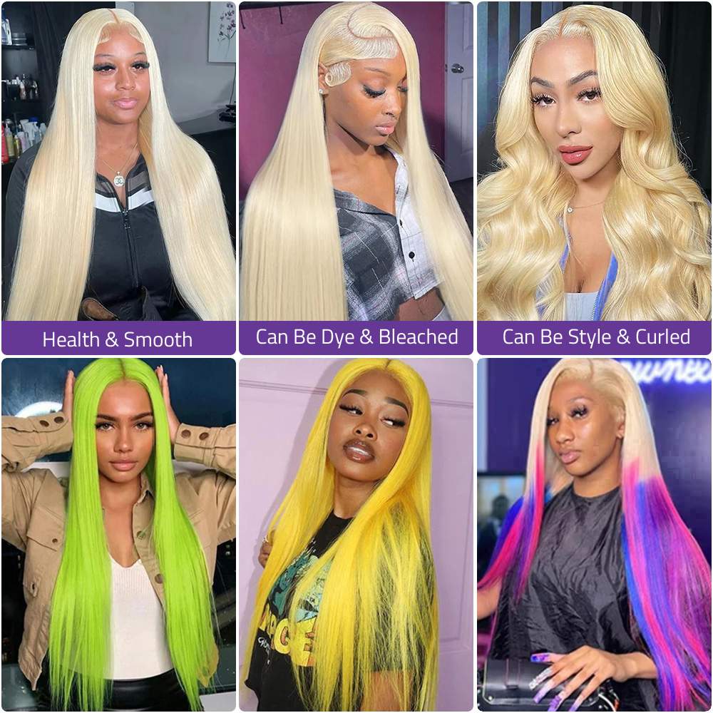 Blonde 613 Straight 13x4 Hd La - Hd Lace Frontal Wig Human Hair Pre Plucked 评论和价格