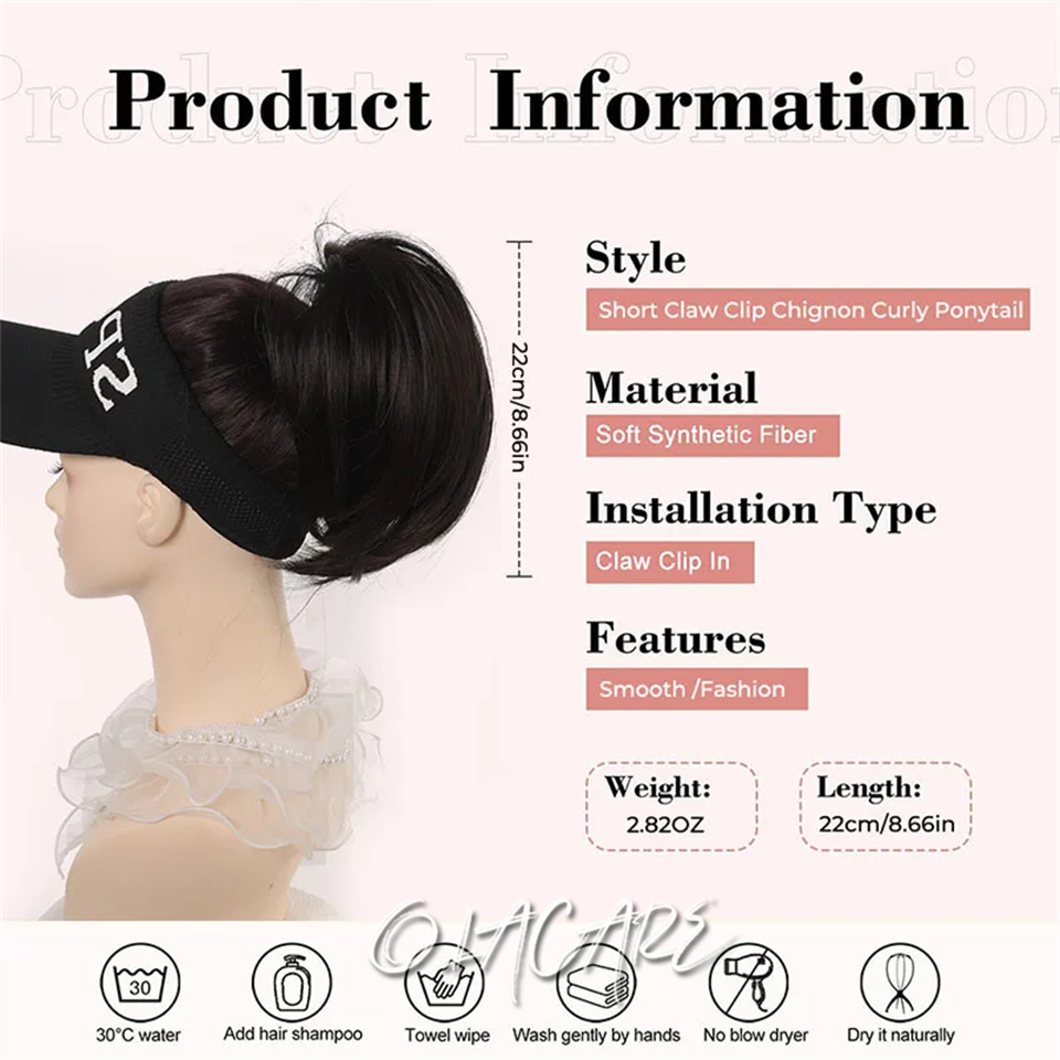 Messy Bun Hair Piece Claw Clip - Claw Clip Messy Bun Hair Piece 评论和价格