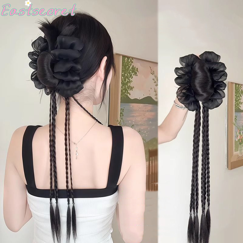 Black Bow Half-tie Hair Claw C - Claw Clip Messy Bun Hair Piece 评论和价格