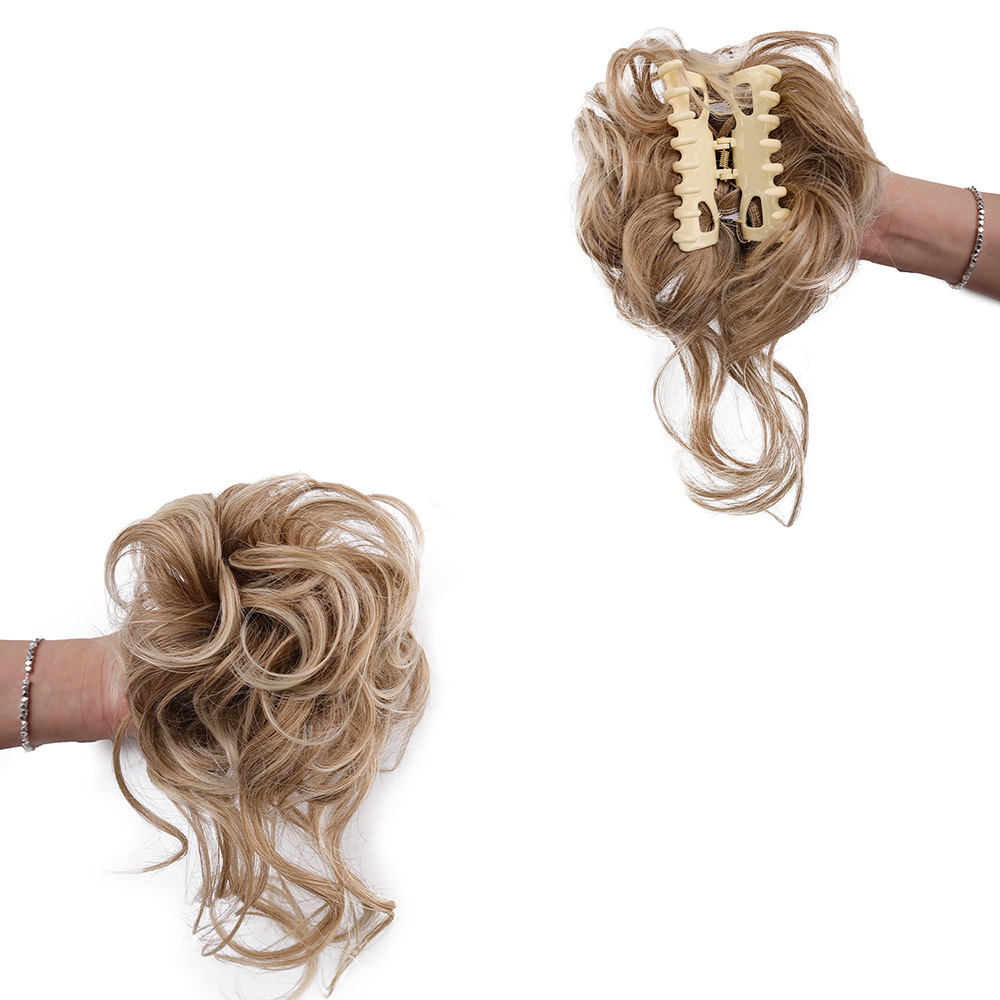 Synthetic Messy Bun Hair Piece - Claw Clip Messy Bun Hair Piece 评论和价格
