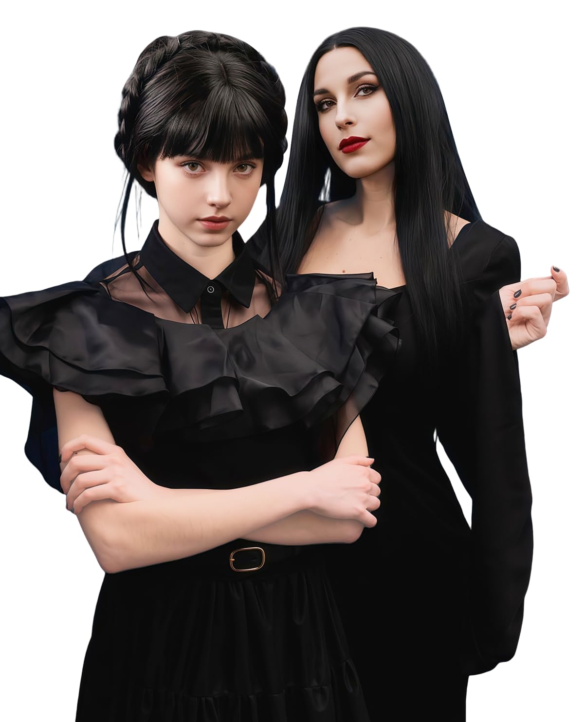 Synthetic Long Black Wig for W - Synthetic Braided Wigs For Black Women 评论和价格