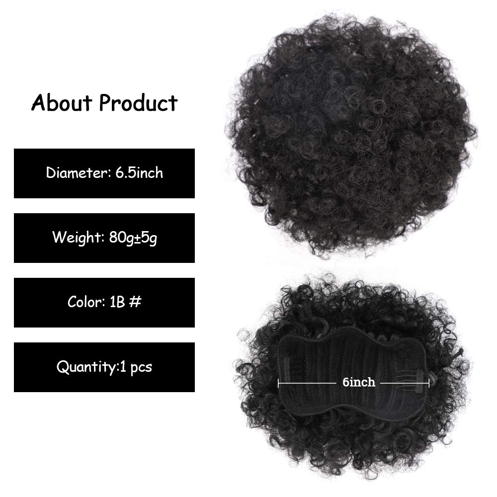 6Inch Afro Puff Drawstring Pon - Drawstring Afro Curly Puff Ponytail 评论和价格