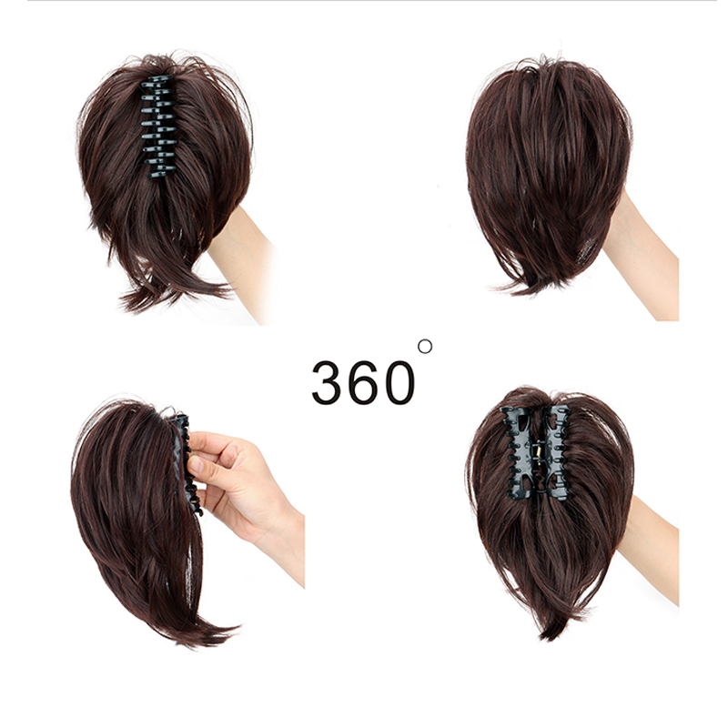 Synthetic Hair Piece Claw Clip - Claw Clip Messy Bun Hair Piece 评论和价格