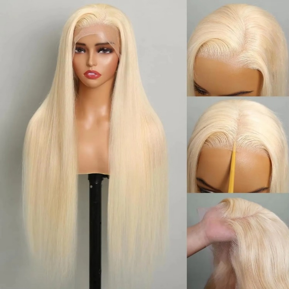 613 Blonde Human Hair Wig HD L - Hd Lace Frontal Wig Human Hair Pre Plucked 评论和价格