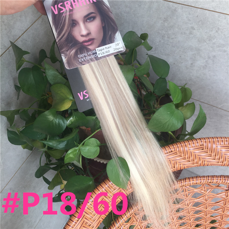 Vsrhair Tape In Hair 50cm 60cm - Invisible Tape In Extensions Real Hair 评论和价格