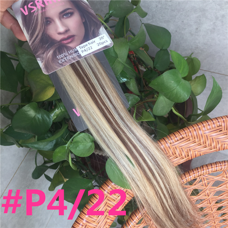 Vsrhair Tape In Hair 50cm 60cm - Invisible Tape In Extensions Real Hair 评论和价格