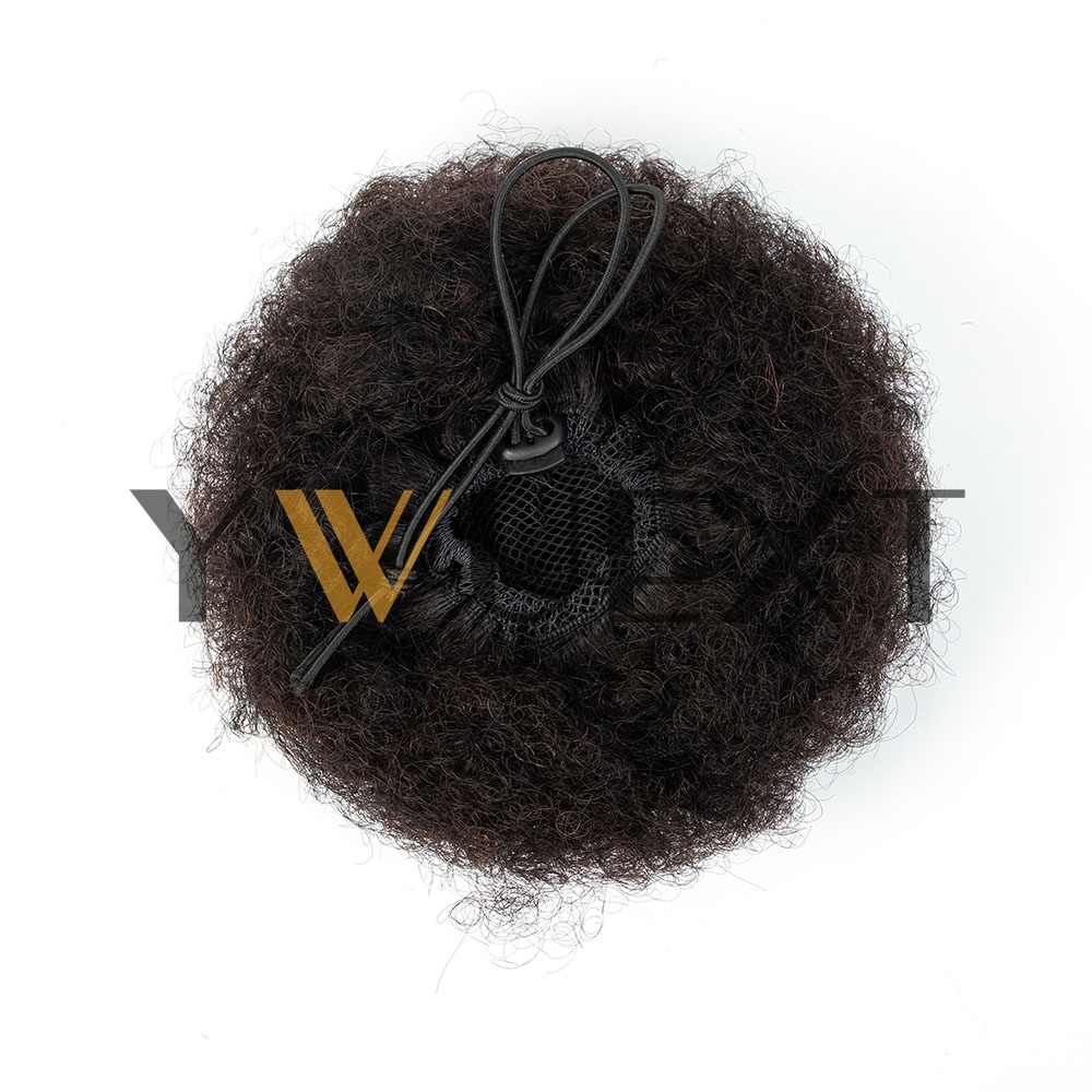 Afro Puff Ponytail 4-6 Inch Hu - Drawstring Afro Curly Puff Ponytail 评论和价格