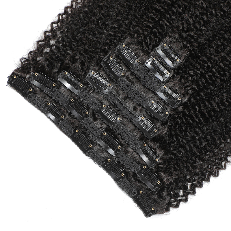 Afro Human Hair Clip In Extens - Seamless Clip In Hair Extensions Human Hair 评论和价格