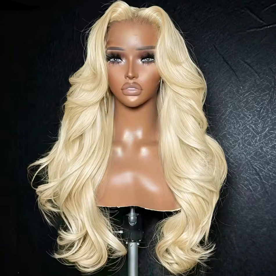 613 13x6 Lace Frontal Wig Huma - 613 Blonde Body Wave Lace Front Wig 评论和价格