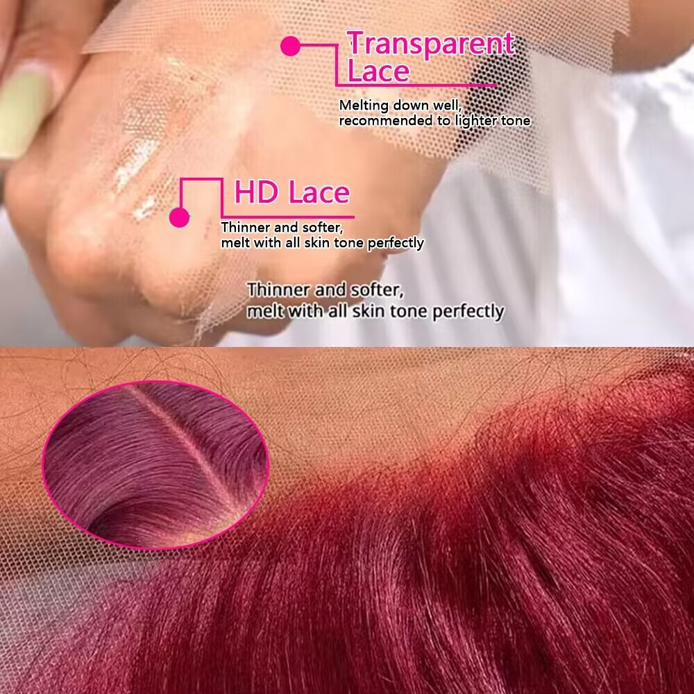 200 Density Burgundy Deep Wave - Human Hair Wigs 评论和价格