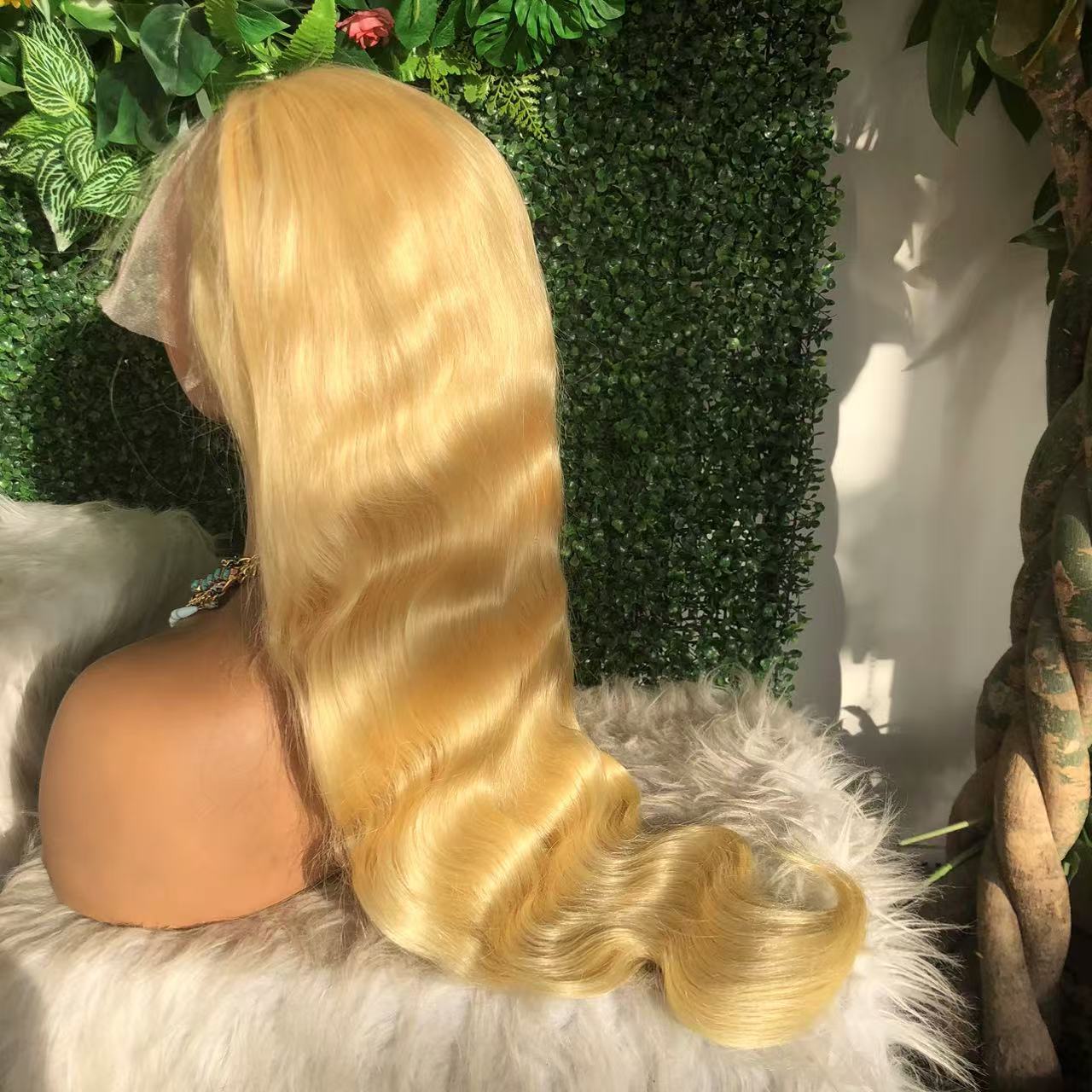 13x6 Lace Front 613 Wig Human  - 613 Blonde Body Wave Lace Front Wig 评论和价格