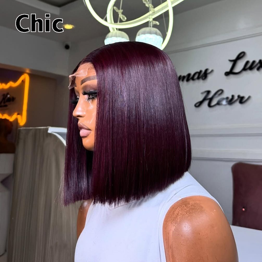 200gm Bob Wig 100% Human Hair  - Glueless Wear And Go Human Hair Wig 评论和价格